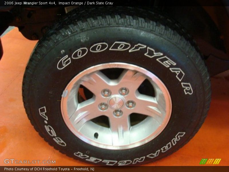 Impact Orange / Dark Slate Gray 2006 Jeep Wrangler Sport 4x4