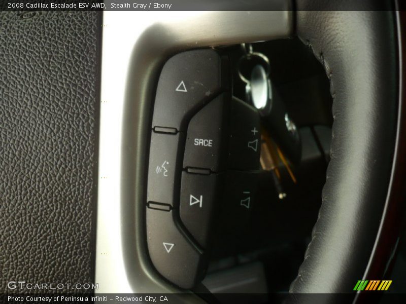 Stealth Gray / Ebony 2008 Cadillac Escalade ESV AWD
