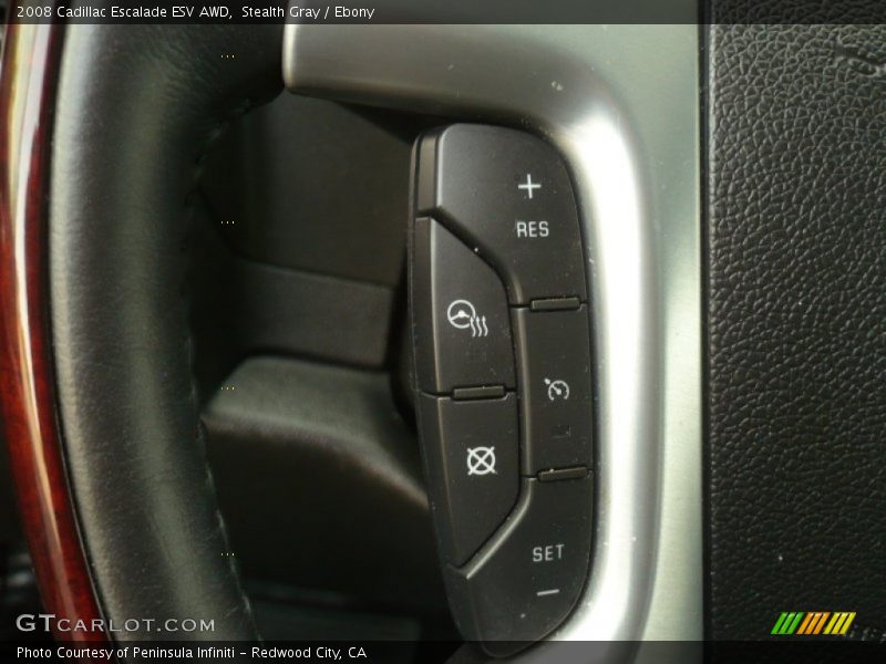 Stealth Gray / Ebony 2008 Cadillac Escalade ESV AWD