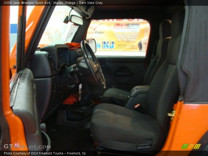 Impact Orange / Dark Slate Gray 2006 Jeep Wrangler Sport 4x4