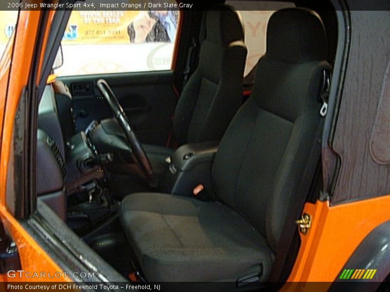 Impact Orange / Dark Slate Gray 2006 Jeep Wrangler Sport 4x4