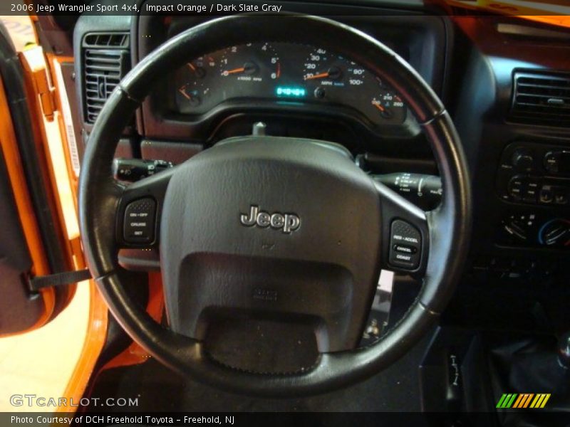 Impact Orange / Dark Slate Gray 2006 Jeep Wrangler Sport 4x4