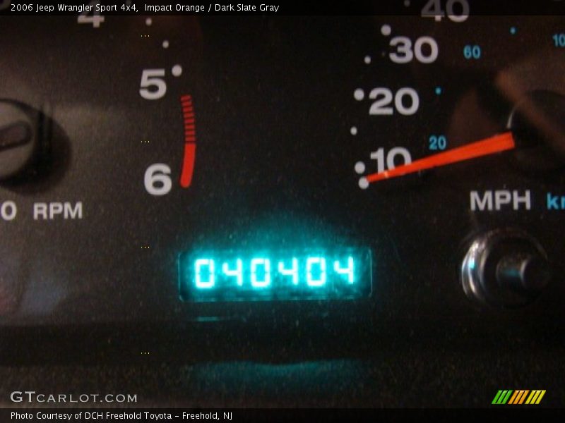 Impact Orange / Dark Slate Gray 2006 Jeep Wrangler Sport 4x4