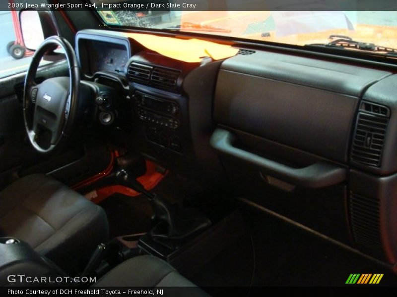 Impact Orange / Dark Slate Gray 2006 Jeep Wrangler Sport 4x4