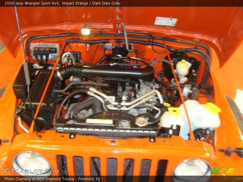 Impact Orange / Dark Slate Gray 2006 Jeep Wrangler Sport 4x4