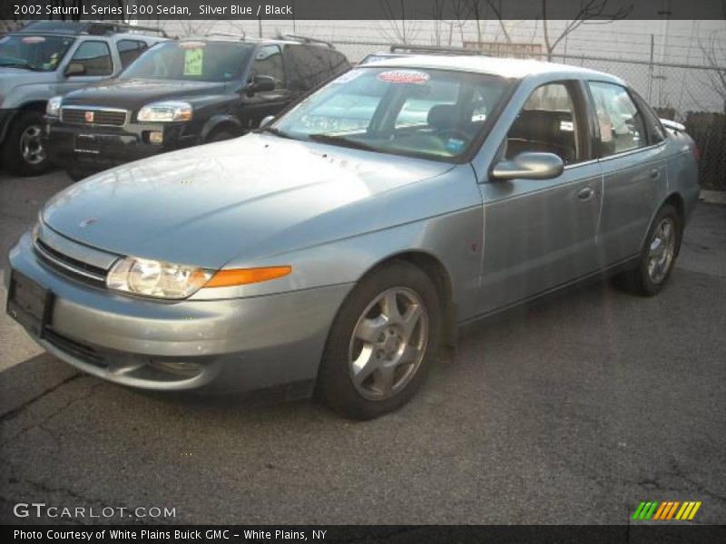Silver Blue / Black 2002 Saturn L Series L300 Sedan