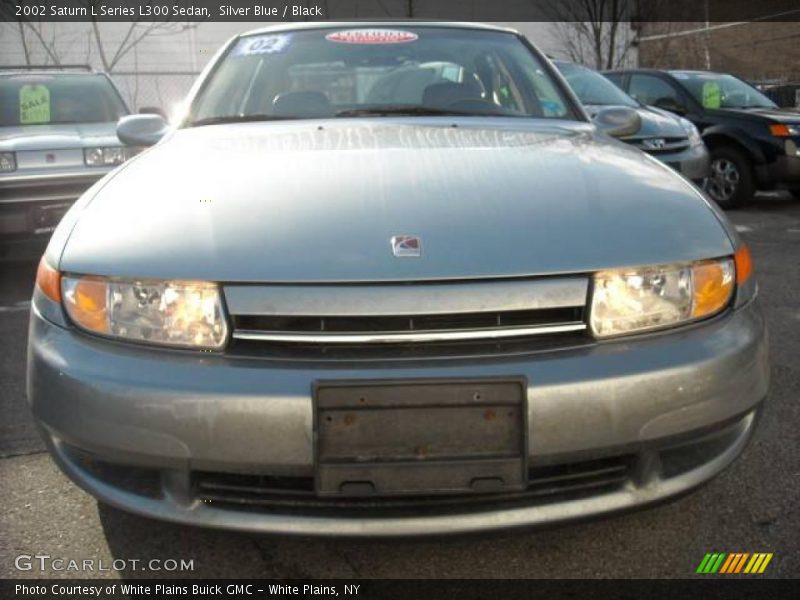 Silver Blue / Black 2002 Saturn L Series L300 Sedan