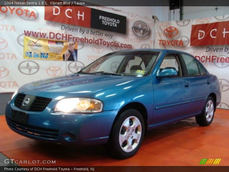 Vibrant Blue / Taupe 2004 Nissan Sentra 1.8 S