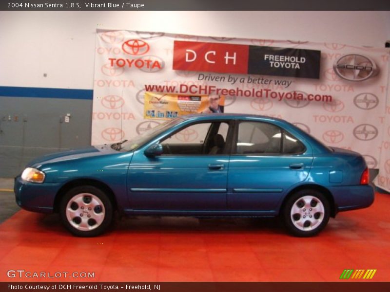 Vibrant Blue / Taupe 2004 Nissan Sentra 1.8 S
