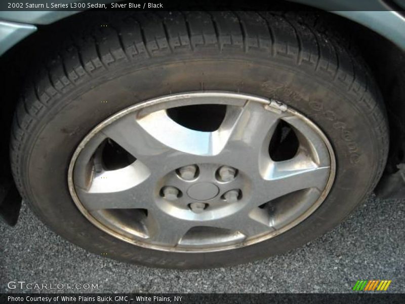 Silver Blue / Black 2002 Saturn L Series L300 Sedan