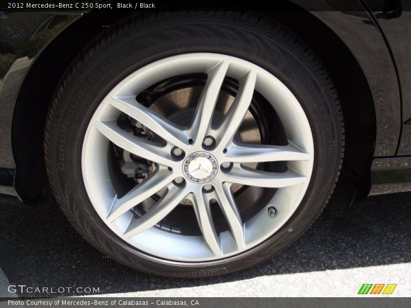 Black / Black 2012 Mercedes-Benz C 250 Sport