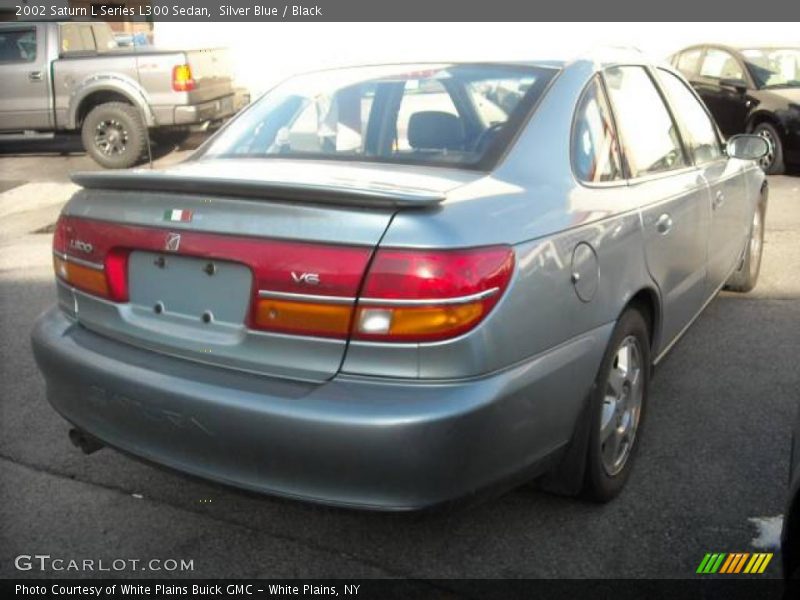 Silver Blue / Black 2002 Saturn L Series L300 Sedan