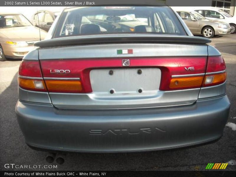 Silver Blue / Black 2002 Saturn L Series L300 Sedan
