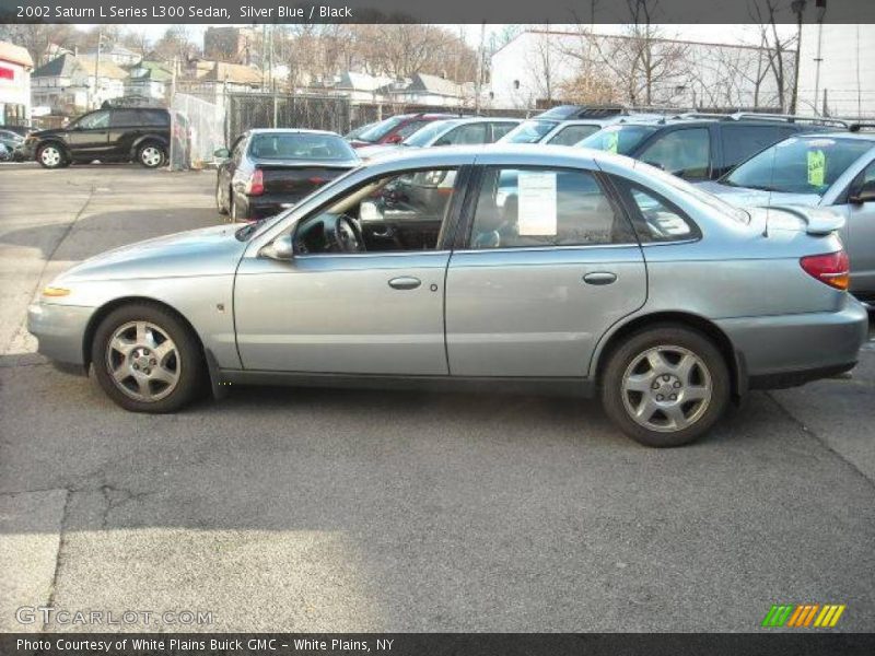 Silver Blue / Black 2002 Saturn L Series L300 Sedan