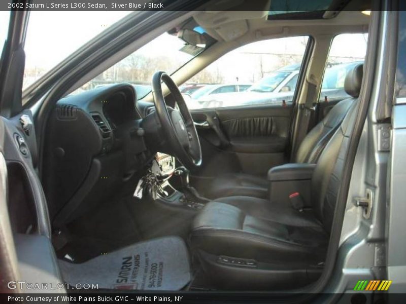 Silver Blue / Black 2002 Saturn L Series L300 Sedan