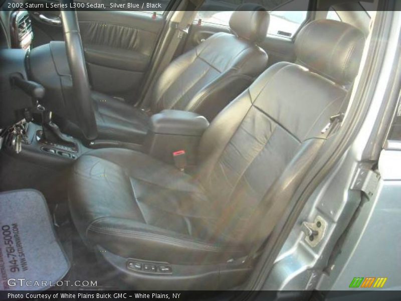Silver Blue / Black 2002 Saturn L Series L300 Sedan