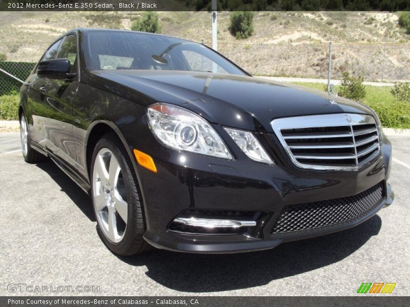 Black / Black 2012 Mercedes-Benz E 350 Sedan