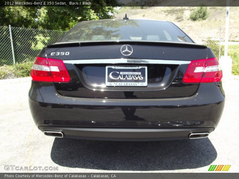 Black / Black 2012 Mercedes-Benz E 350 Sedan