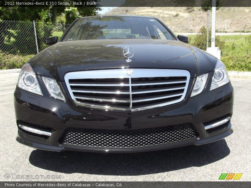 Black / Black 2012 Mercedes-Benz E 350 Sedan