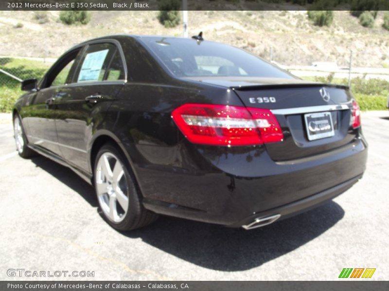 Black / Black 2012 Mercedes-Benz E 350 Sedan