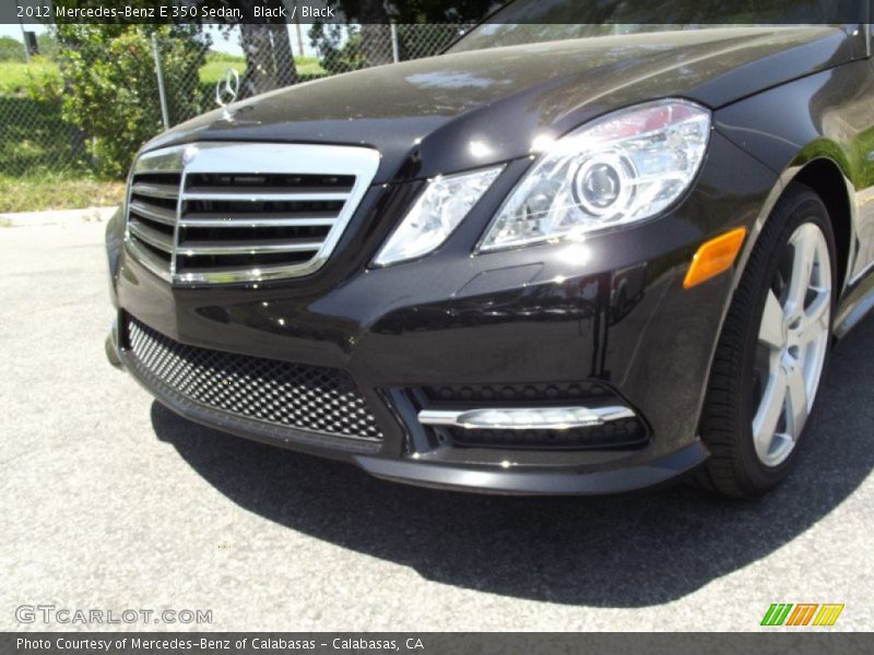 Black / Black 2012 Mercedes-Benz E 350 Sedan