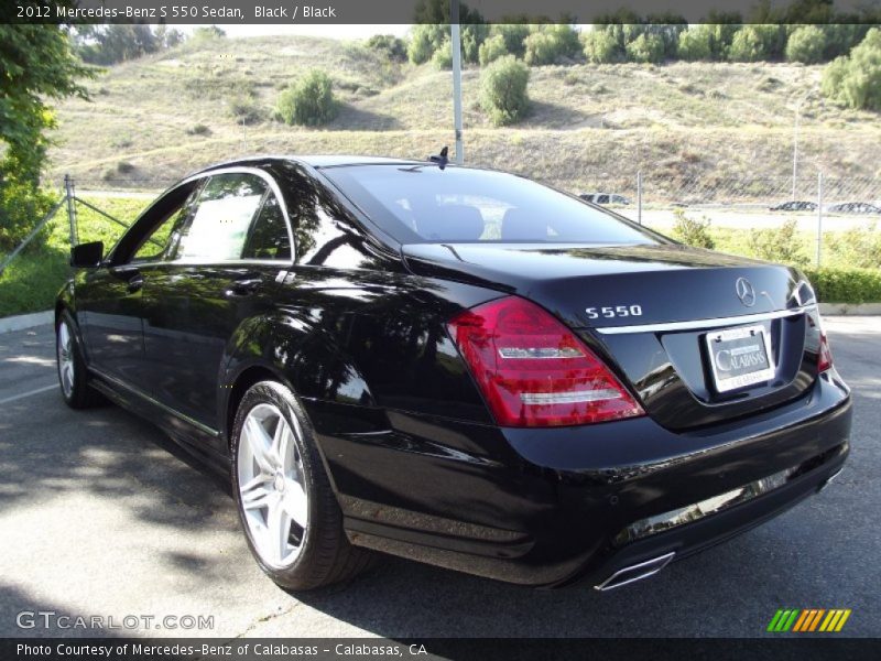 Black / Black 2012 Mercedes-Benz S 550 Sedan
