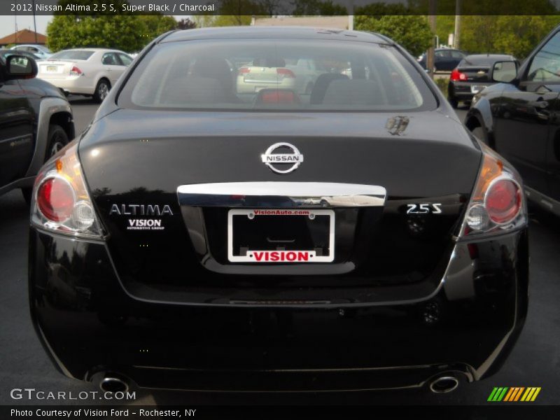 Super Black / Charcoal 2012 Nissan Altima 2.5 S