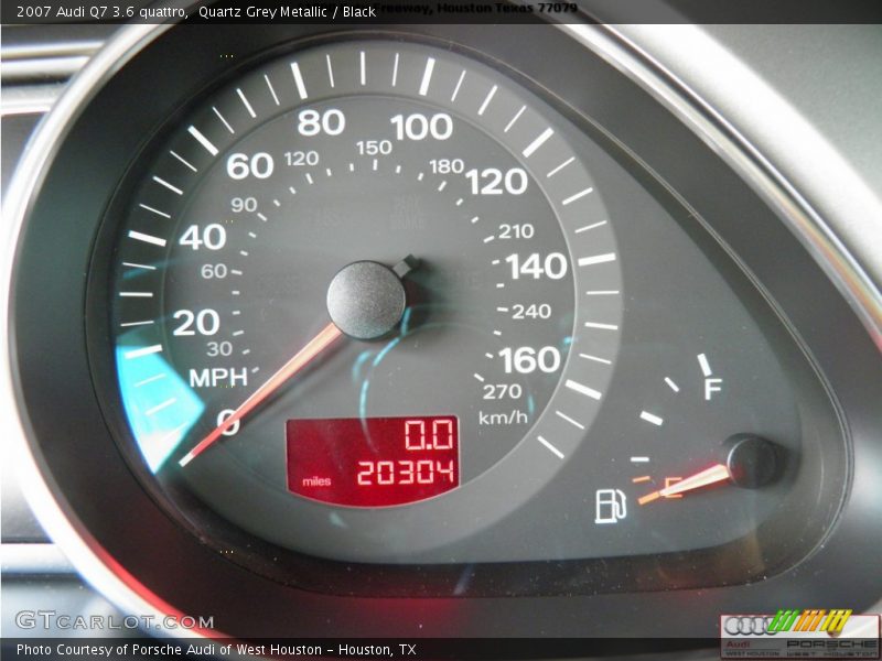 Quartz Grey Metallic / Black 2007 Audi Q7 3.6 quattro