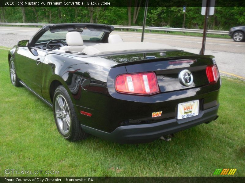 Black / Stone 2010 Ford Mustang V6 Premium Convertible