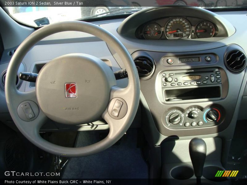 Silver Blue / Tan 2003 Saturn ION 2 Sedan