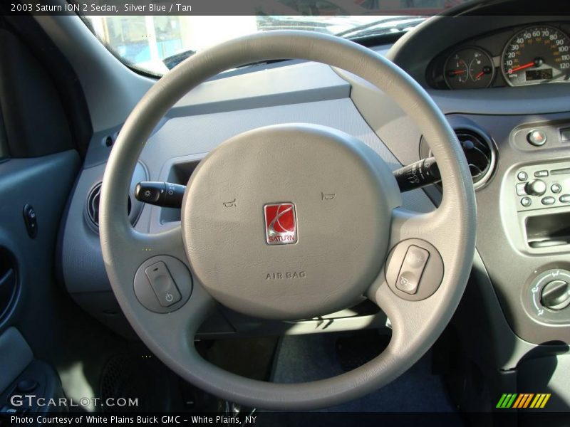 Silver Blue / Tan 2003 Saturn ION 2 Sedan
