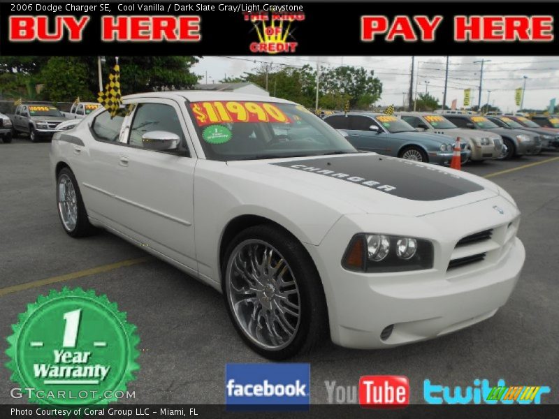 Cool Vanilla / Dark Slate Gray/Light Graystone 2006 Dodge Charger SE