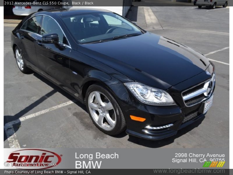 Black / Black 2012 Mercedes-Benz CLS 550 Coupe