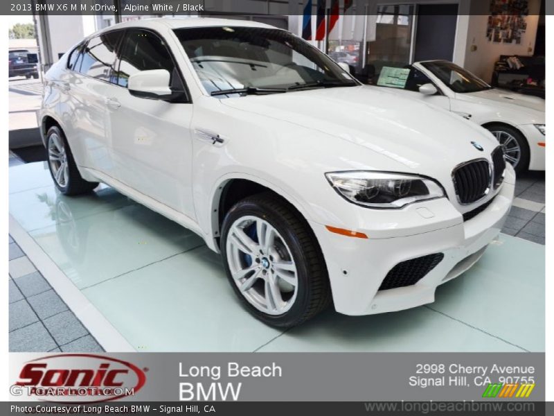 Alpine White / Black 2013 BMW X6 M M xDrive