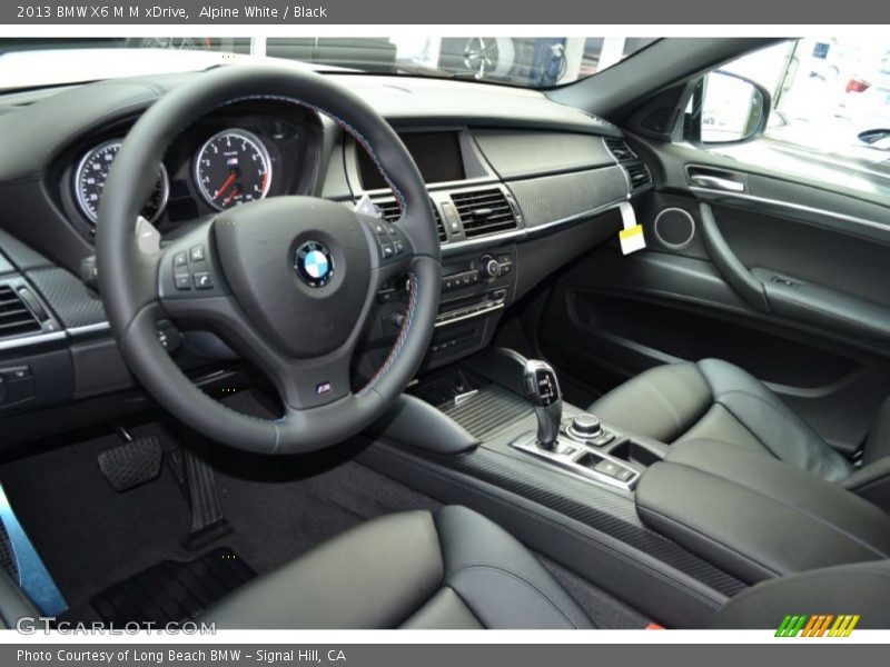 Alpine White / Black 2013 BMW X6 M M xDrive