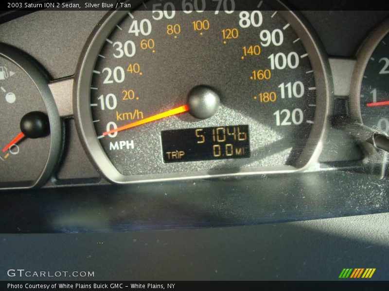 Silver Blue / Tan 2003 Saturn ION 2 Sedan