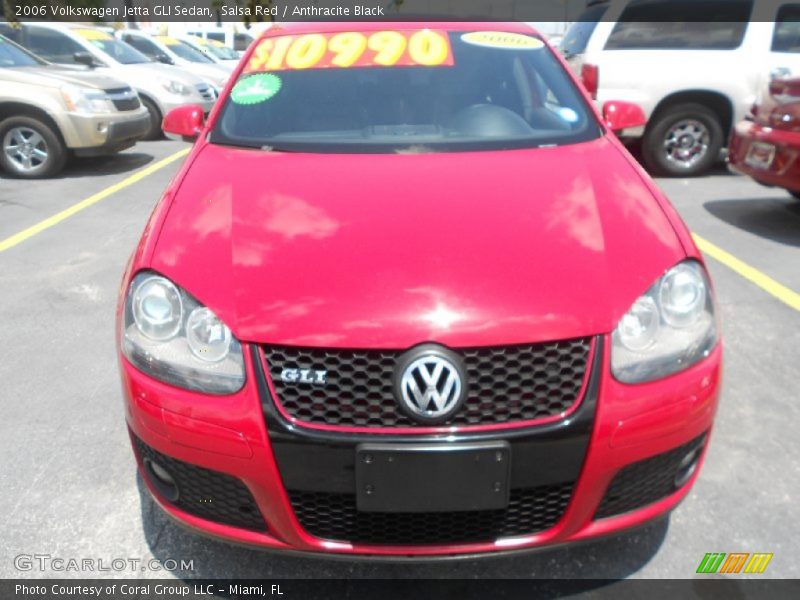 Salsa Red / Anthracite Black 2006 Volkswagen Jetta GLI Sedan