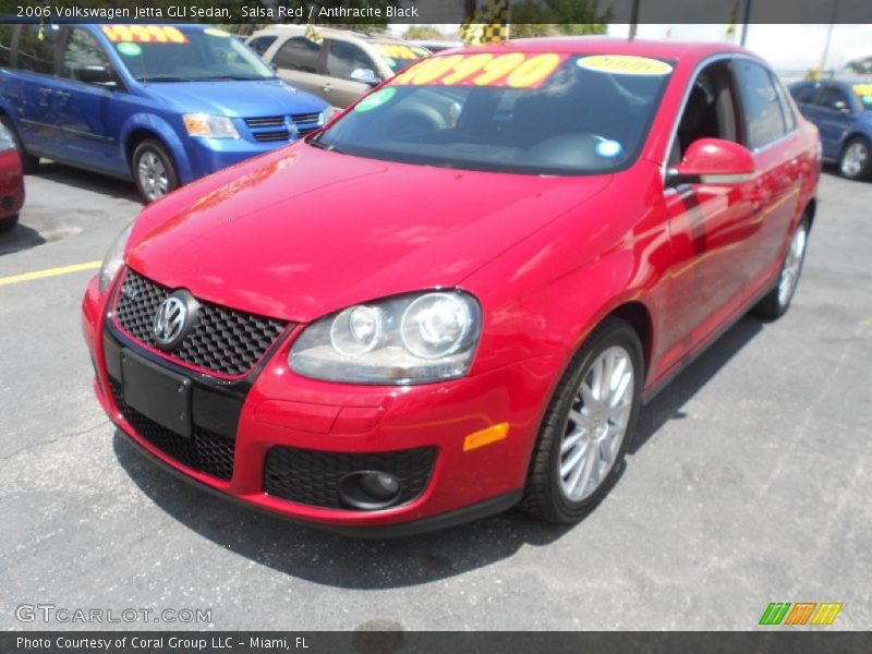 Salsa Red / Anthracite Black 2006 Volkswagen Jetta GLI Sedan