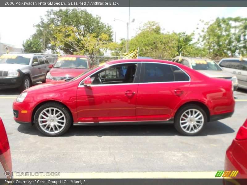 Salsa Red / Anthracite Black 2006 Volkswagen Jetta GLI Sedan