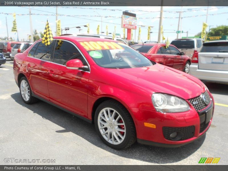 Salsa Red / Anthracite Black 2006 Volkswagen Jetta GLI Sedan