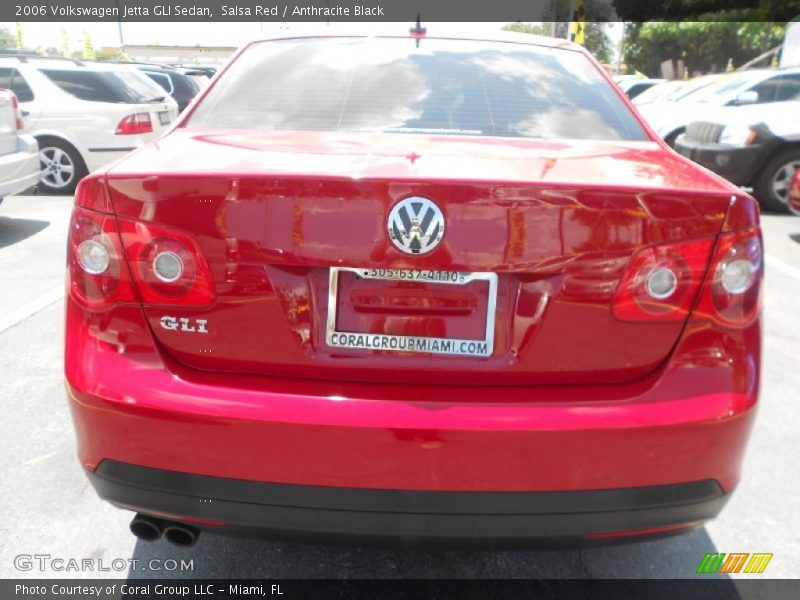 Salsa Red / Anthracite Black 2006 Volkswagen Jetta GLI Sedan