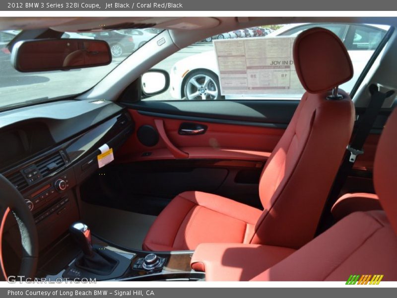 Jet Black / Coral Red/Black 2012 BMW 3 Series 328i Coupe