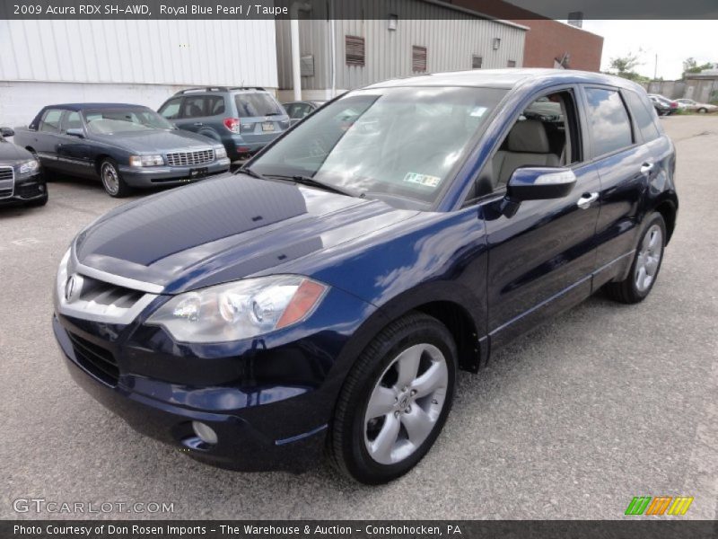 Royal Blue Pearl / Taupe 2009 Acura RDX SH-AWD