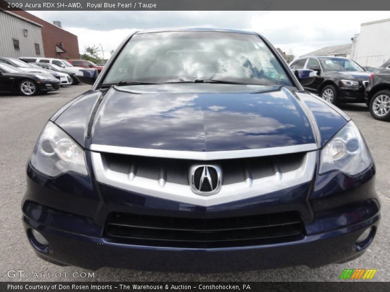 Royal Blue Pearl / Taupe 2009 Acura RDX SH-AWD