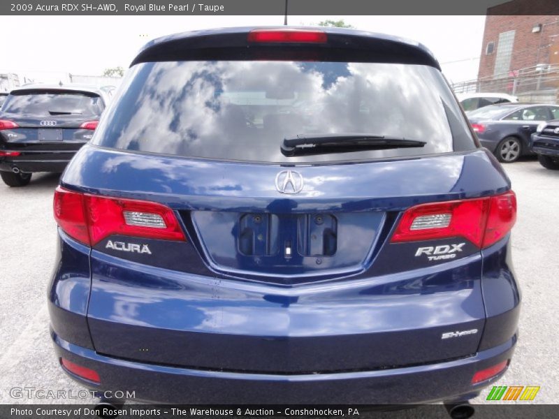Royal Blue Pearl / Taupe 2009 Acura RDX SH-AWD