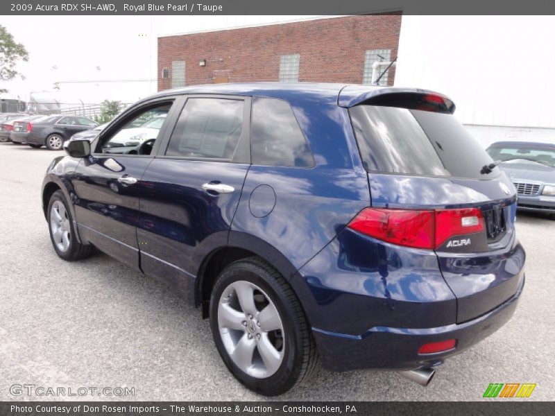 Royal Blue Pearl / Taupe 2009 Acura RDX SH-AWD
