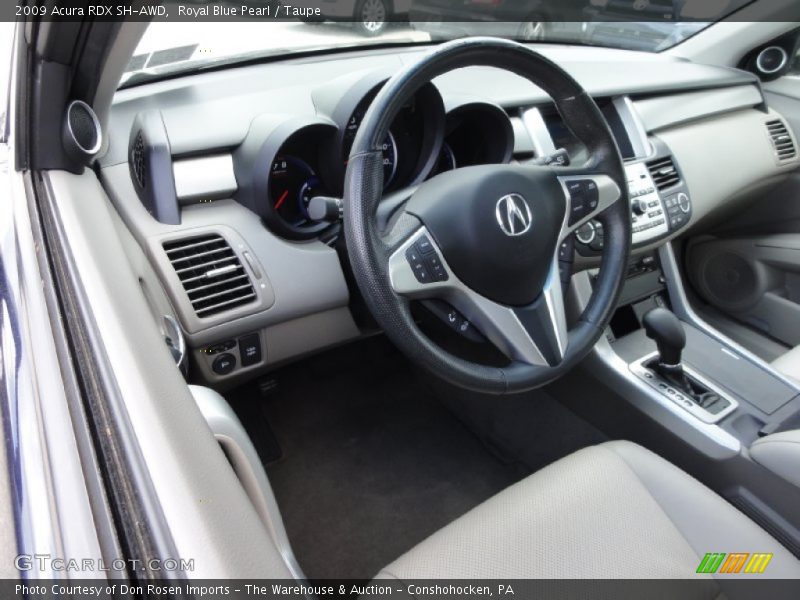 Royal Blue Pearl / Taupe 2009 Acura RDX SH-AWD