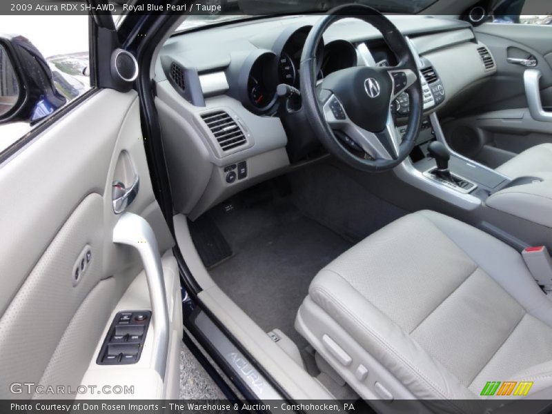 Royal Blue Pearl / Taupe 2009 Acura RDX SH-AWD