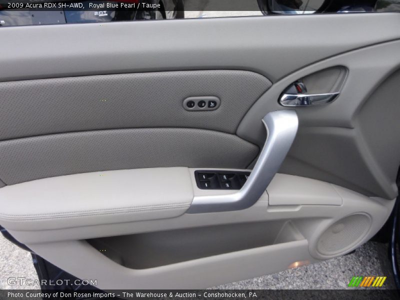 Royal Blue Pearl / Taupe 2009 Acura RDX SH-AWD