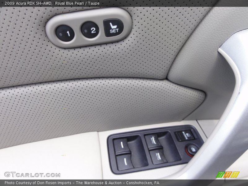 Royal Blue Pearl / Taupe 2009 Acura RDX SH-AWD